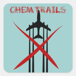 Chemtrails är fel fyrkantigt klistermärke