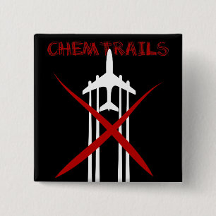 Chemtrails Är Fel på svart Knapp