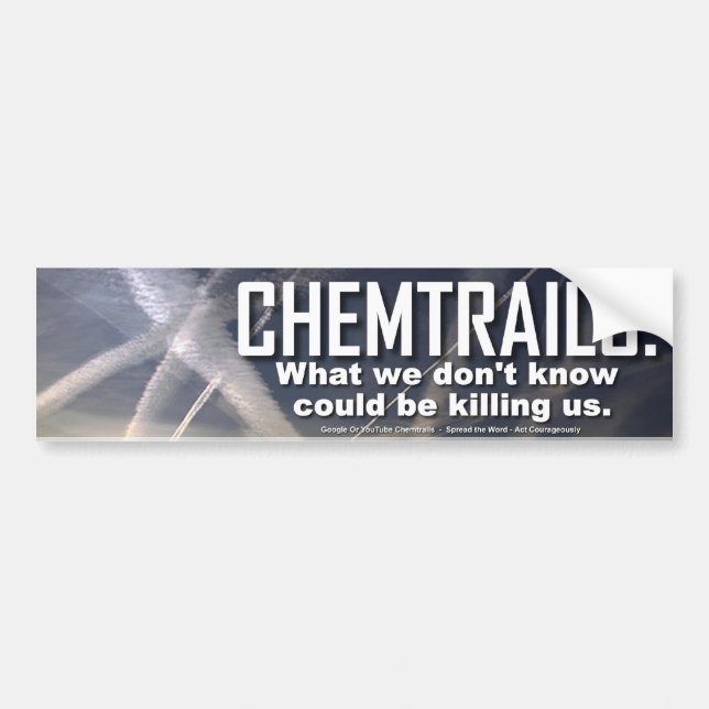 Chemtrails bildekal (Framsidan)