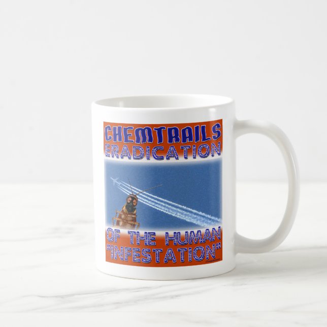 Chemtrails - Eradication av människorna Kaffemugg (Höger)