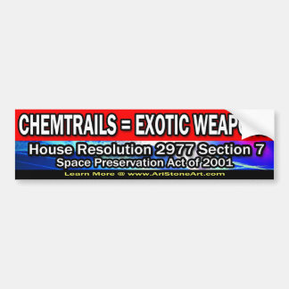Chemtrails = exotiska vapen bildekal