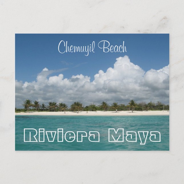 Chemuyil Beach-vykort Vykort (Framsida)