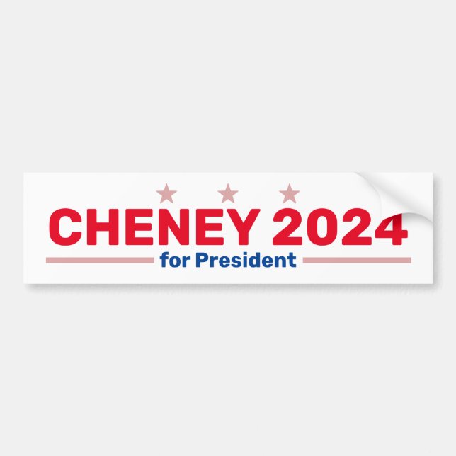 Cheney 2024-stötdekal bildekal (Framsidan)