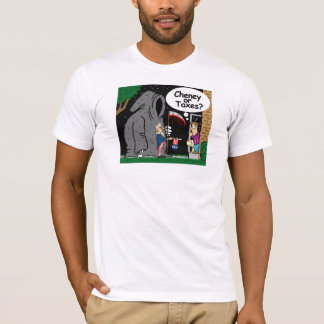 Cheney eller skatter? T-tröja T-shirt
