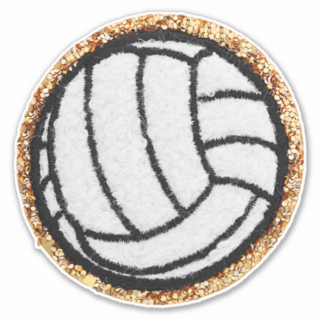 Chenille Volleyball Klistermärken (Framsida)