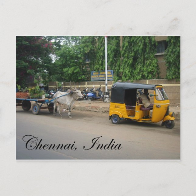 Chennai, Indien Vykort (Framsida)
