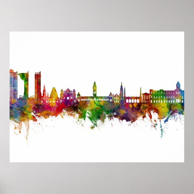 Chennai Skyline India Poster (Framsidan)