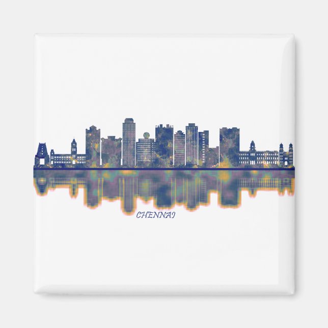 Chennai Skyline Magnet (Framsidan)