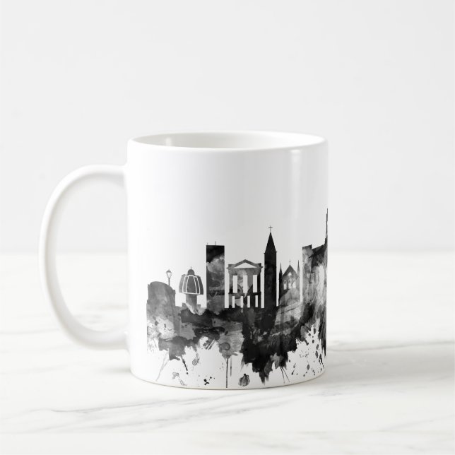 Chennai Tamil Nadu Skyline BW Kaffemugg (Vänster)