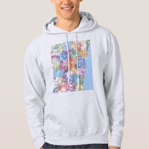Chennai Tamil Nadu stadskarta Hoodie