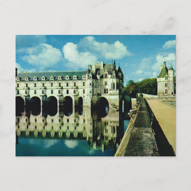 Chenonceau Chateau, Indre et Loire 1 Vykort (Framsida)