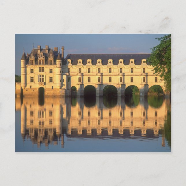 Chenonceau Chateau, River Cher, Loir-et-Cher Vykort (Framsida)