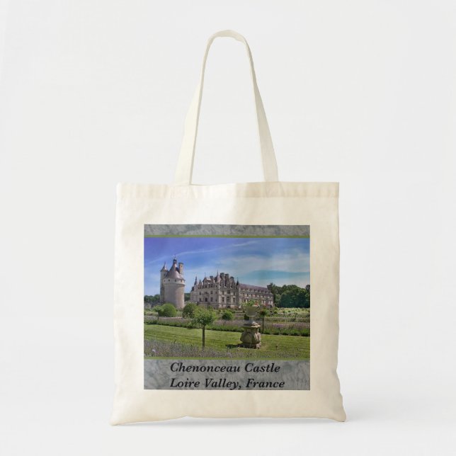Chenonceau Slott Frankrike Foto Toteväska Tygkasse (Framsidan)