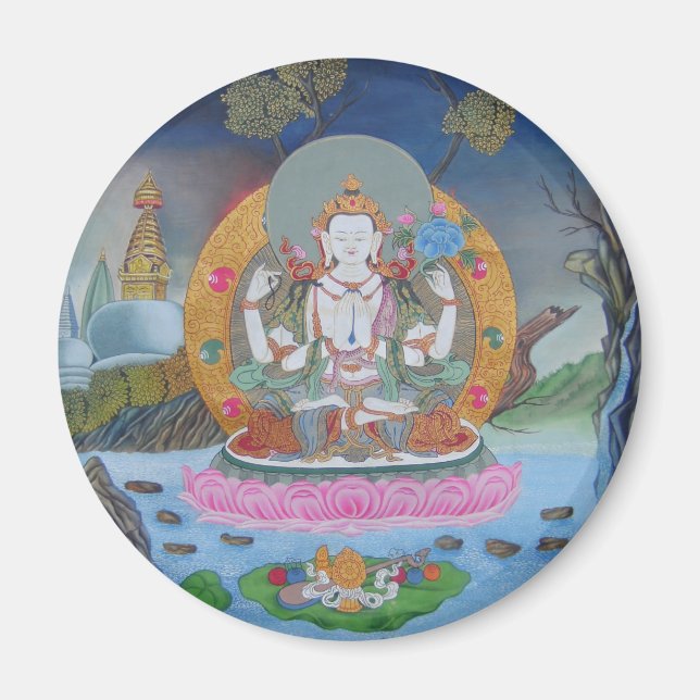 Chenrezig Magnet (Framsidan)