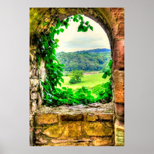 Chepstow Castle Window II, Monmouthshire, Wales Poster (Framsidan)