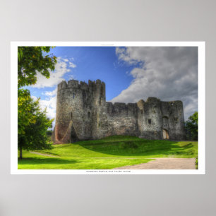 Chepstow Castle, Wye Valley, Monmouthshire, Wales Poster