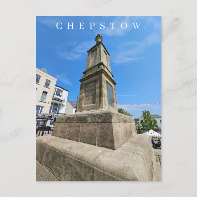 Chepstow krigsminnesmärke vykort (Framsida)