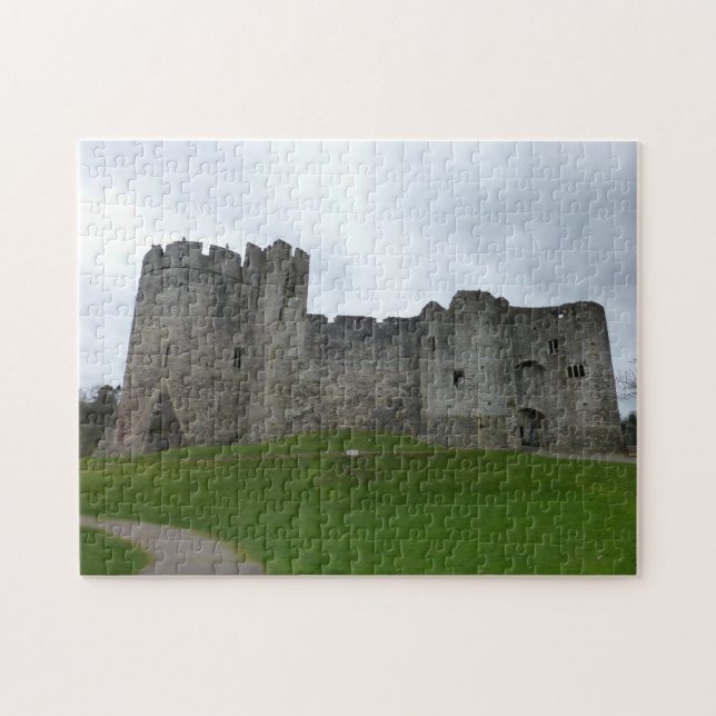 Chepstow slott Wales Pussel (Horisontell)