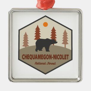 Chequamegon-Nicolet National Forest Bear Julgransprydnad Metall