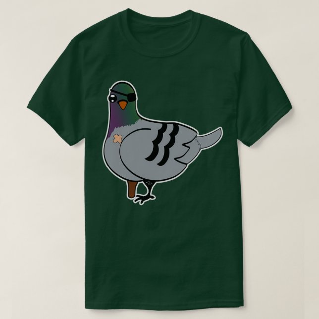Cher Ami brave pigeon 2 T Shirt (Design framsida)