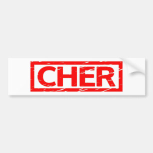 Cher frimärke bildekal