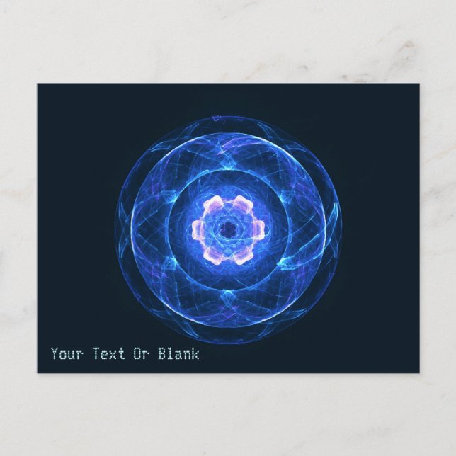 Cherenkov-strålning Vykort (Framsida)