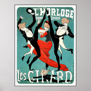 Cheret art nouveauaffisch: Les Girard: Dans Poster