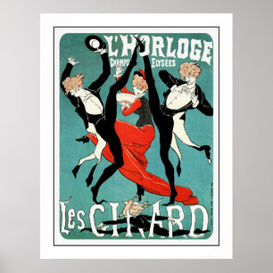 Cheret art nouveauaffisch: Les Girard: Dans Poster