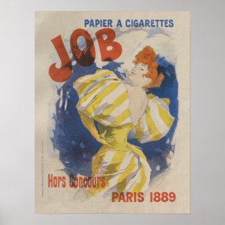 Cheret Jules, Papier a Cigarettes Job, 1895 Poster