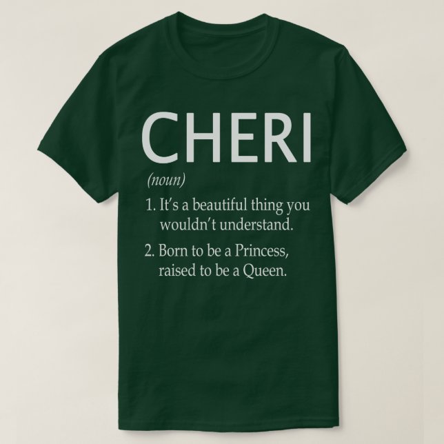 Cheri Namn Gift 103 T Shirt (Design framsida)