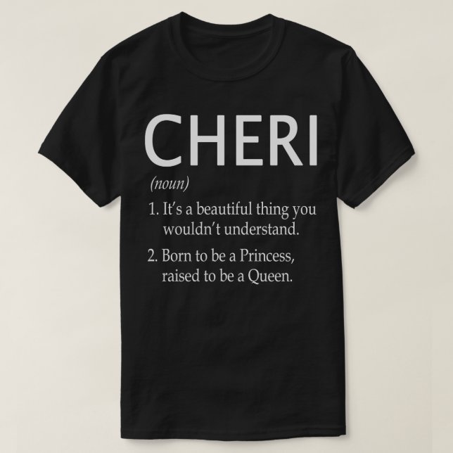Cheri Namn Gift 59 T Shirt (Design framsida)