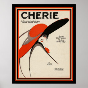 "Cherie" Deco Foxtrot Lakan Music Print 16 x 20 Poster