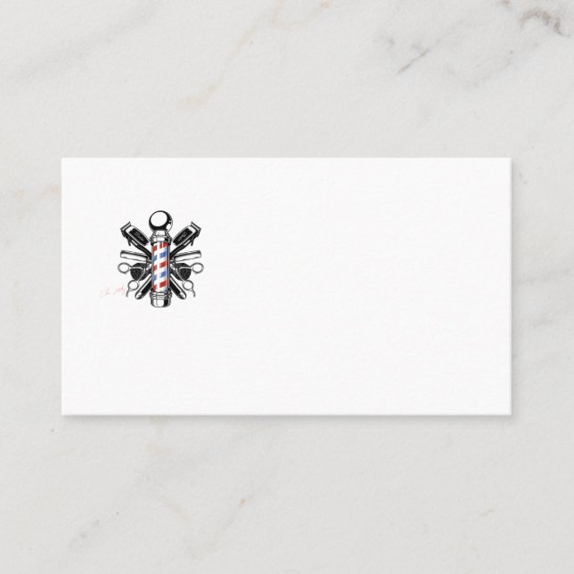 Cherie Huntley The Barber Collection Visitkort (Framsida)