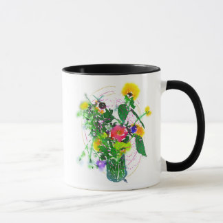 Cherie's Blooms! Black 11 oz Combo Mug Mugg
