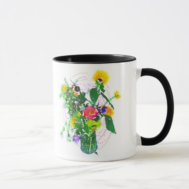 Cherie's Garden Black 11 oz Combo Mug Mugg (Höger)