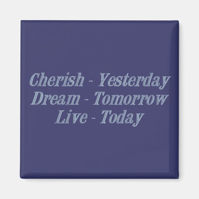 Cherish blue magnet (Framsidan)