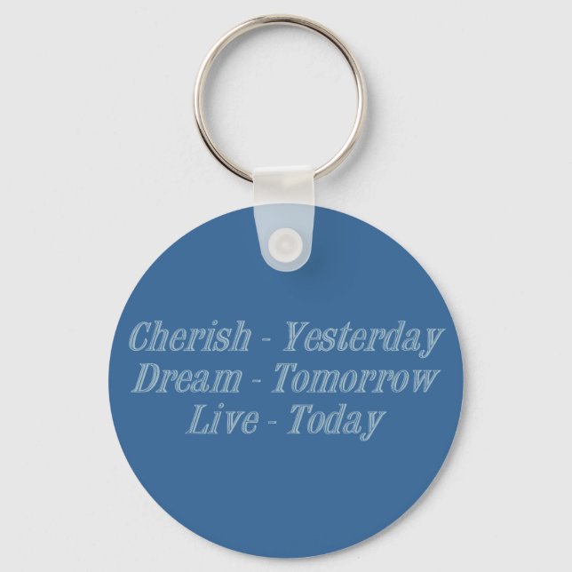 Cherish blue nyckelring (Framsida)