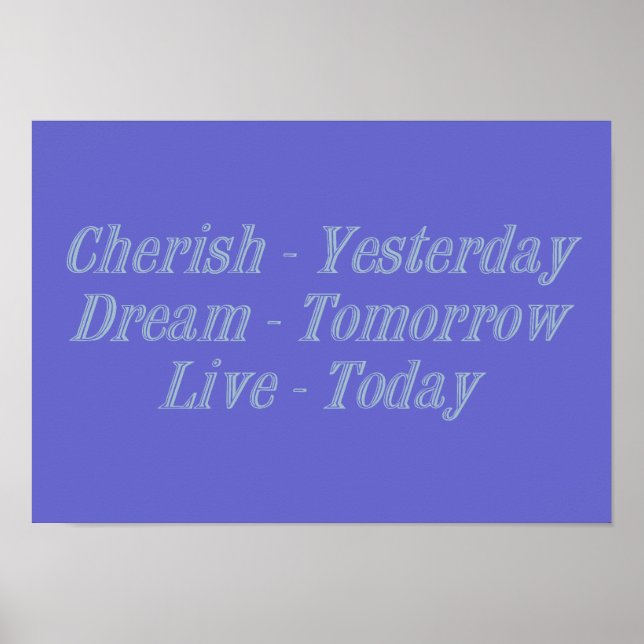 Cherish blue poster (Framsidan)