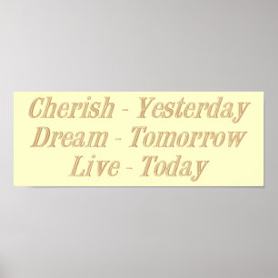 Cherish gult poster