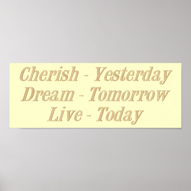 Cherish gult poster (Framsidan)