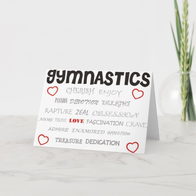 Cherish Gymnastics Kort (Framsida)