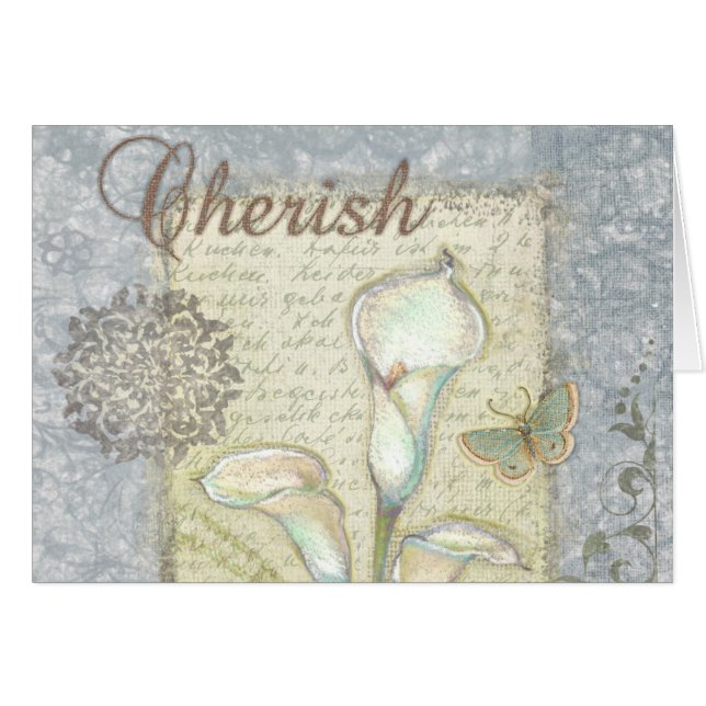Cherish Hälsningskort (Framsidan Horizontal)