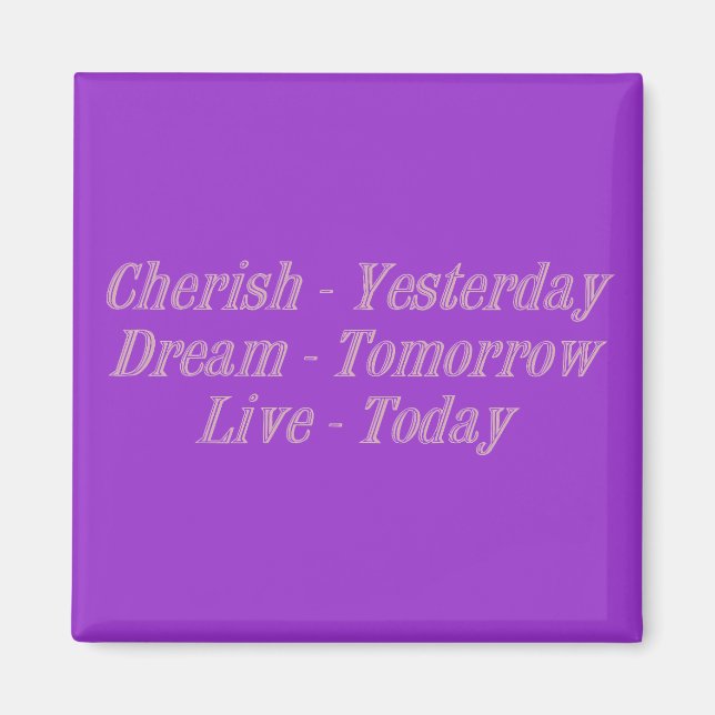 Cherish rosa magnet (Framsidan)