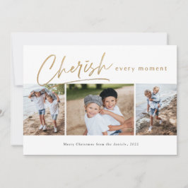 Cherish Varje ögonblick 3-foto Julkort
