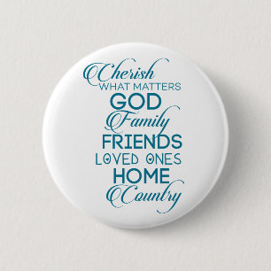 Cherish What Matters Teal Knapp