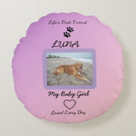 Cherished Companion Modern Pet Rund Kudde