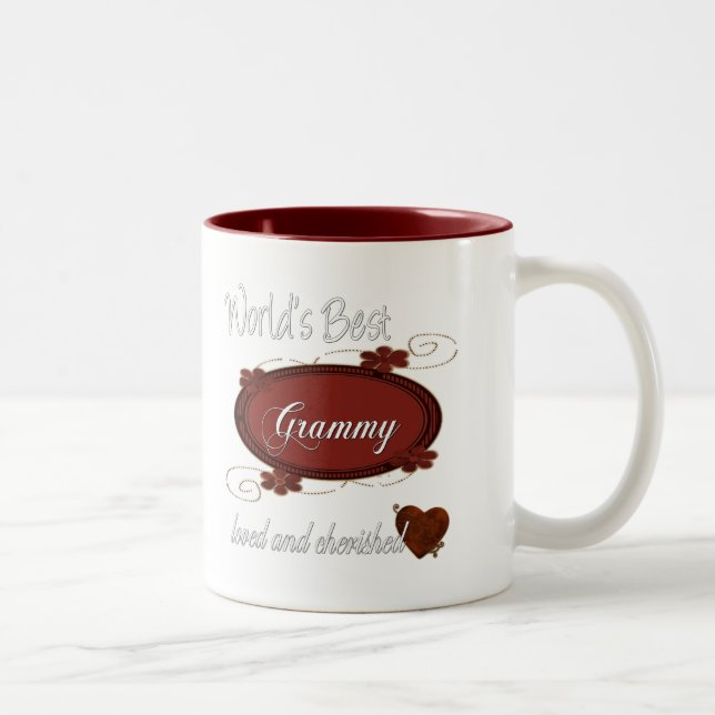 Cherished Grammy Två-Tonad Mugg (Höger)