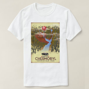 Chernobyl, Pripyat, ukraina Reseminnestypgrafik T Shirt