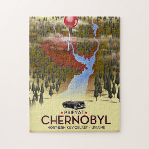 Chernobyl, Pripyat, ukraine Travel print Pussel