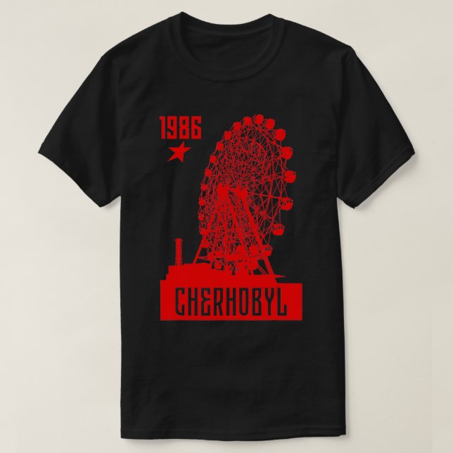 Chernobyl Tschernobyl 1986 Radioactive Explosion R T Shirt (Design framsida)